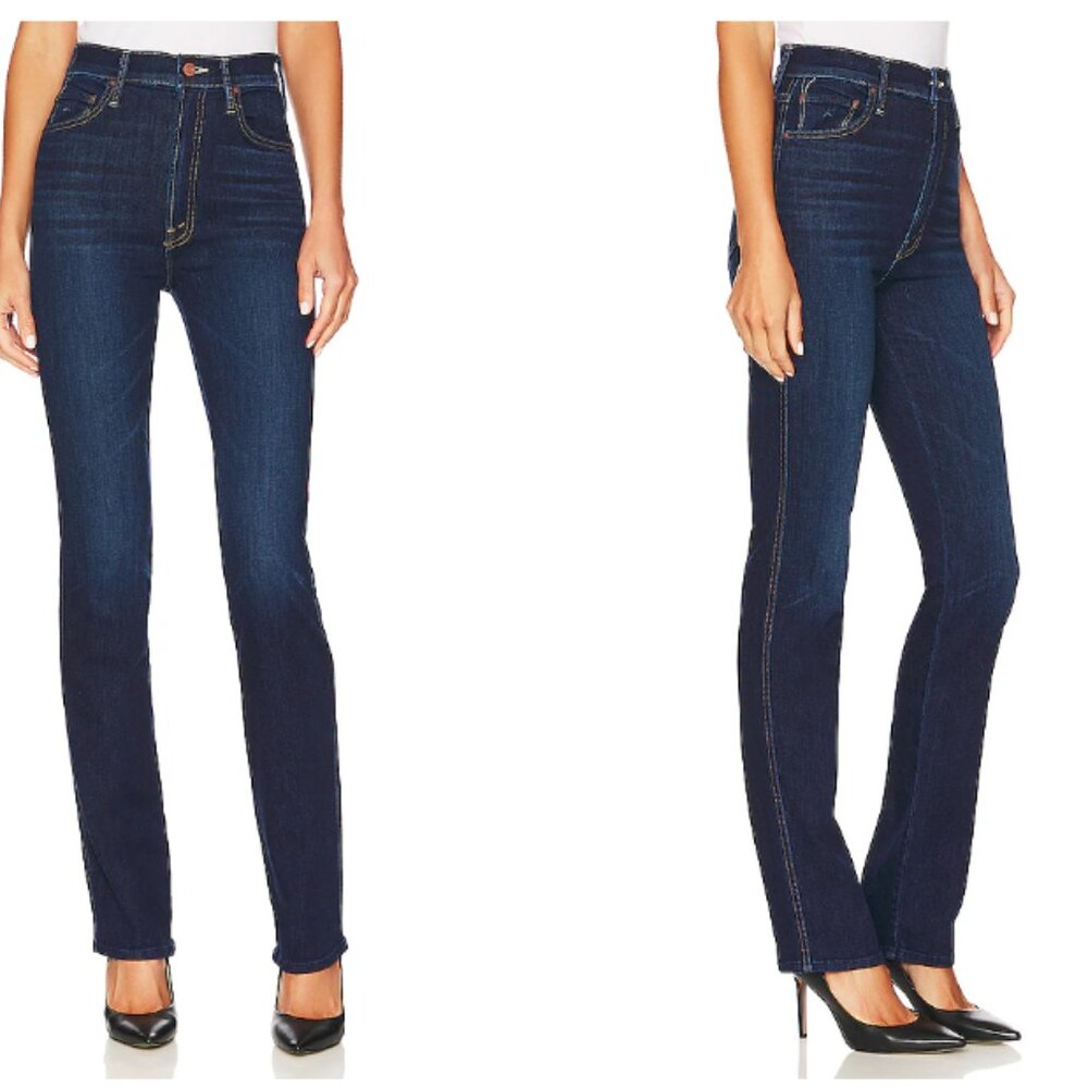 MOTHER High Waisted Double Rider Skimp Jeans in Off Limits Size 25